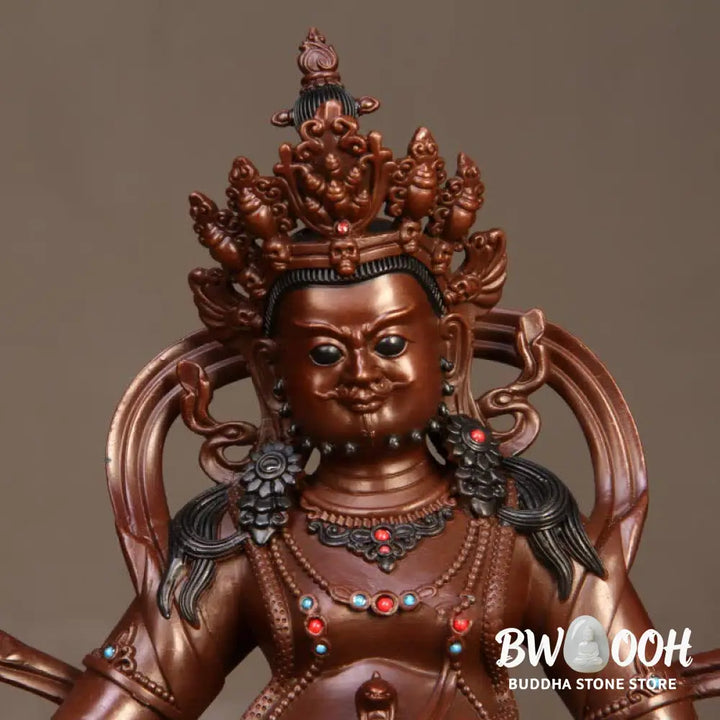 BWOOOH copper Bodhisattva statue - Yellow Jambhala Bodhisattva Figurin