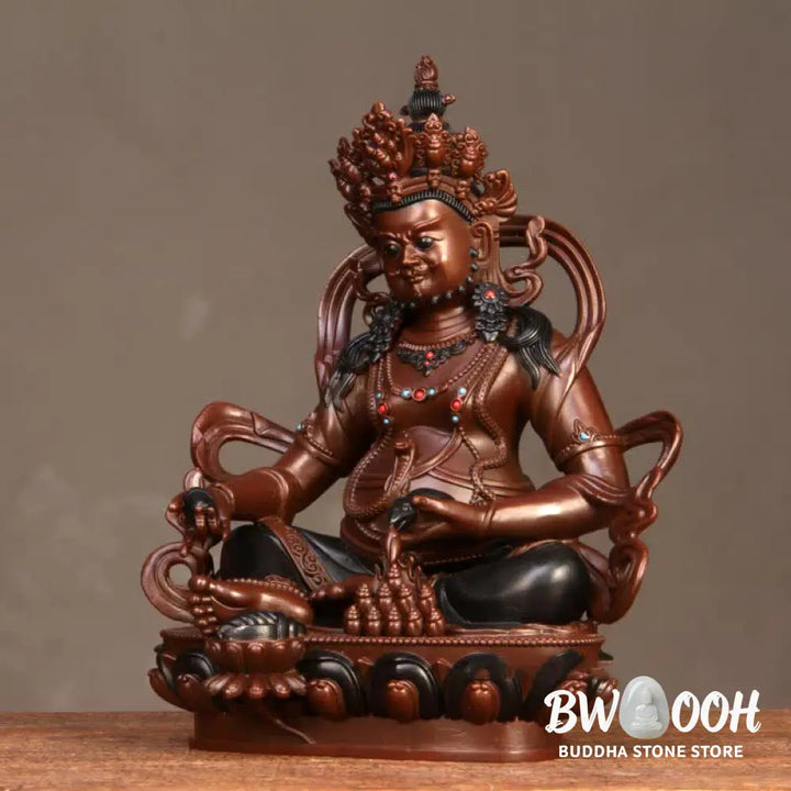 BWOOOH copper Bodhisattva statue - Yellow Jambhala Bodhisattva Figurin