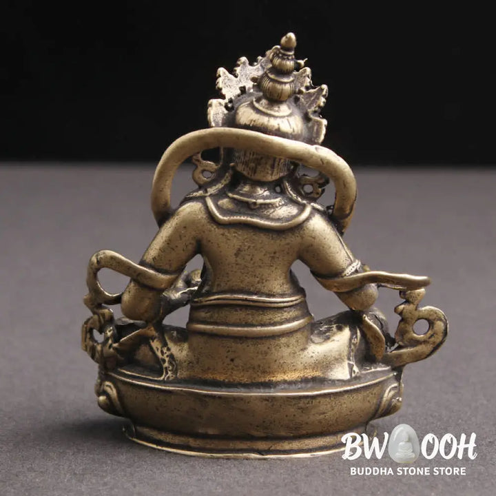 BWOOOH Yellow Jambhala Bodhisattva Figurine Serenity Copper Statue Decoration - 56*65mm - Decorations