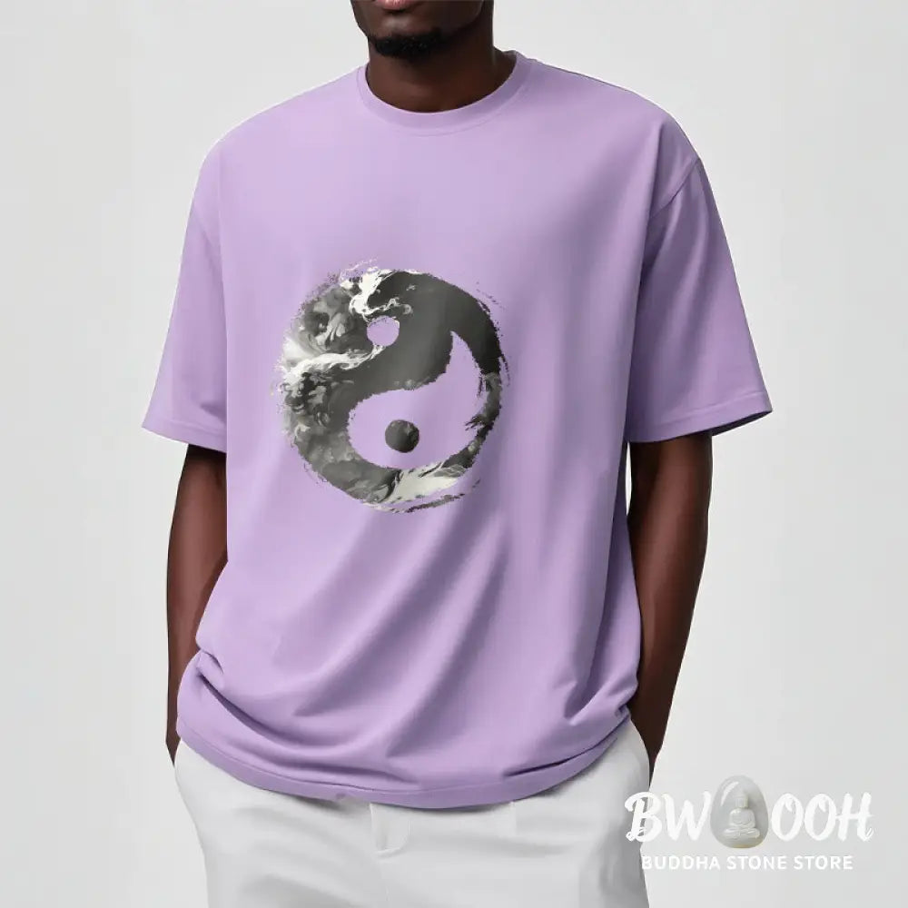 Buddha Stones Yin Yang Cotton Tee T-shirt - T-Shirts
