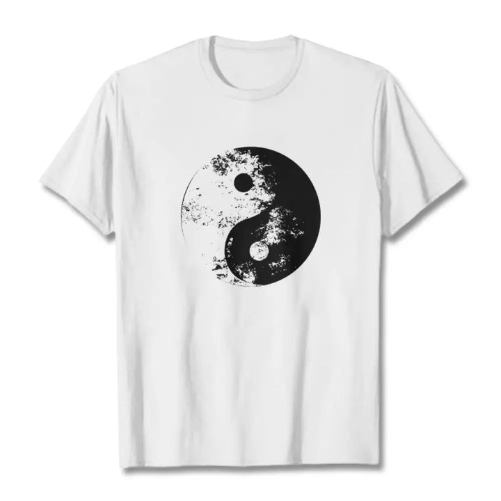 BWOOOH printed yoga pants - Yin Yang Tai Chi Pattern Cotton Tee T-sh