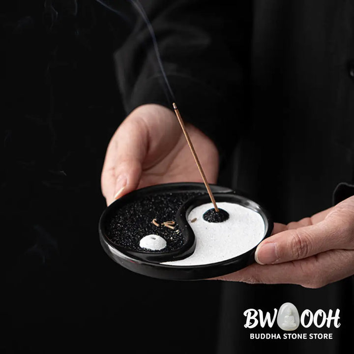 BWOOOH Yin Yang Zen Balance Incense Holder - Ceramic - Incense Burner