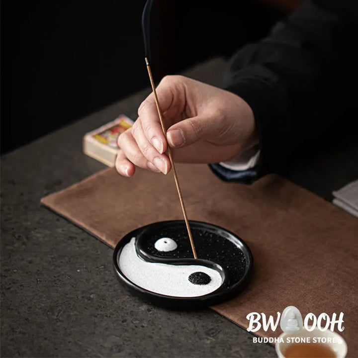 BWOOOH Yin Yang Zen Balance Incense Holder - Ceramic - Incense Burner