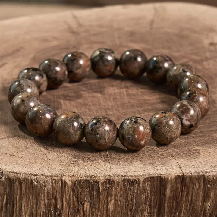 Buddha Stones Yooperlite Creativity Bracelet - BWOOOH - Yooperlite(Wrist Circumference: 14-16cm) / 12mm - Bracelet
