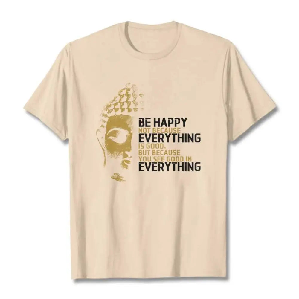 Buddha Stones You See Good In Everything Tee T-shirt - Bisque / S - T-Shirts