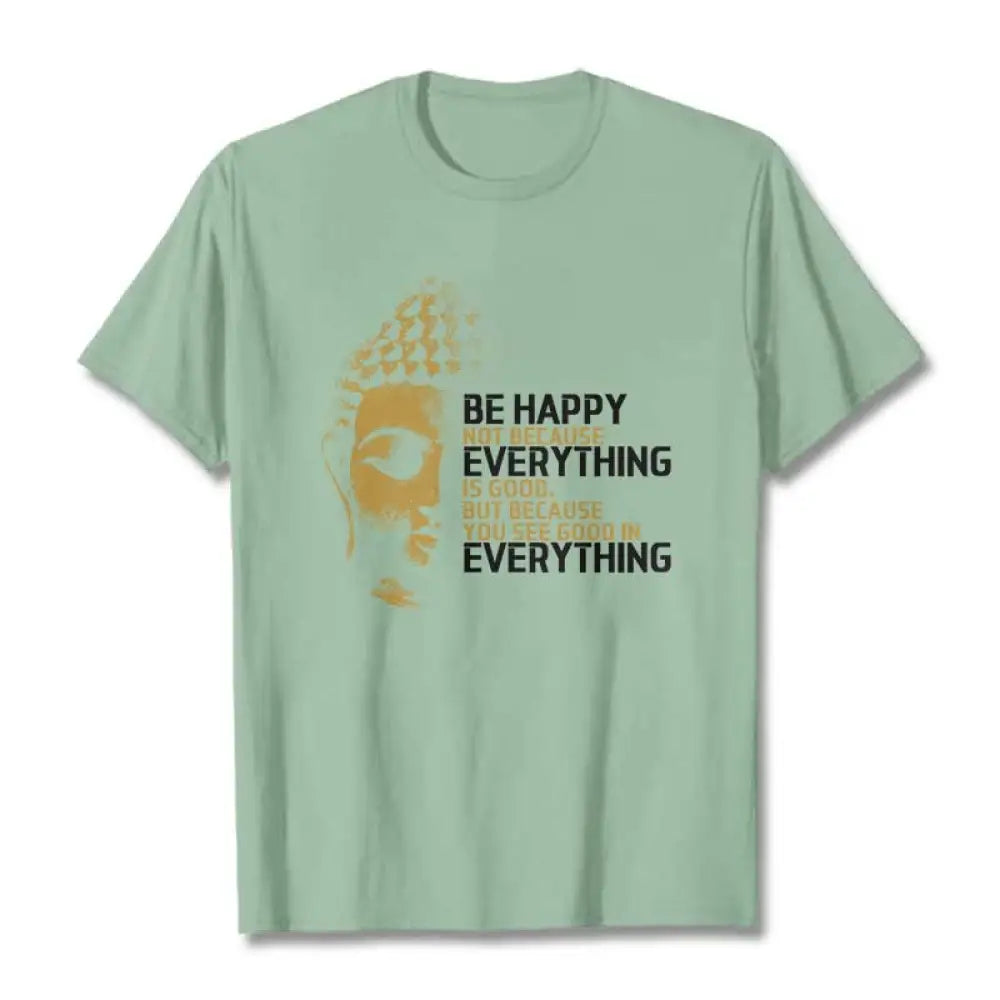 Buddha Stones You See Good In Everything Tee T-shirt - PaleGreen / S - T-Shirts