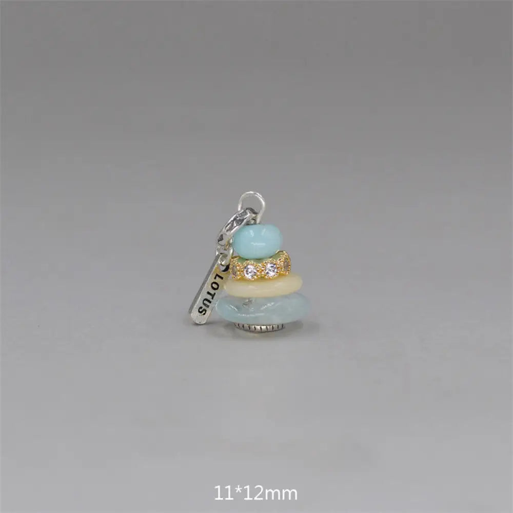 Buddha Stones Zen Cairn Labradorite Various Crystals Calm Pendant Necklace - BWOOOH - Amazonite&amp;Topaz&amp;Aquamarine