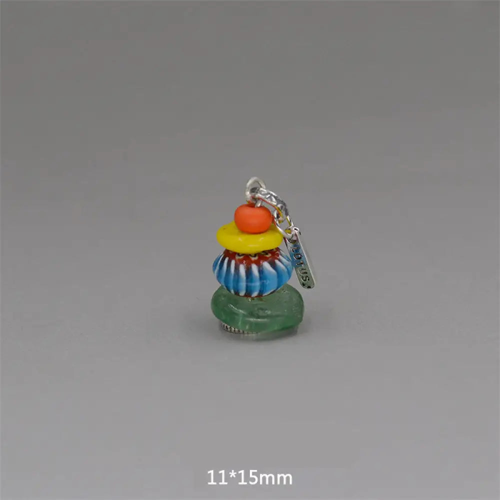 Buddha Stones Zen Cairn Labradorite Various Crystals Calm Pendant Necklace - BWOOOH - Four Glass Beads Pendant 11*15mm