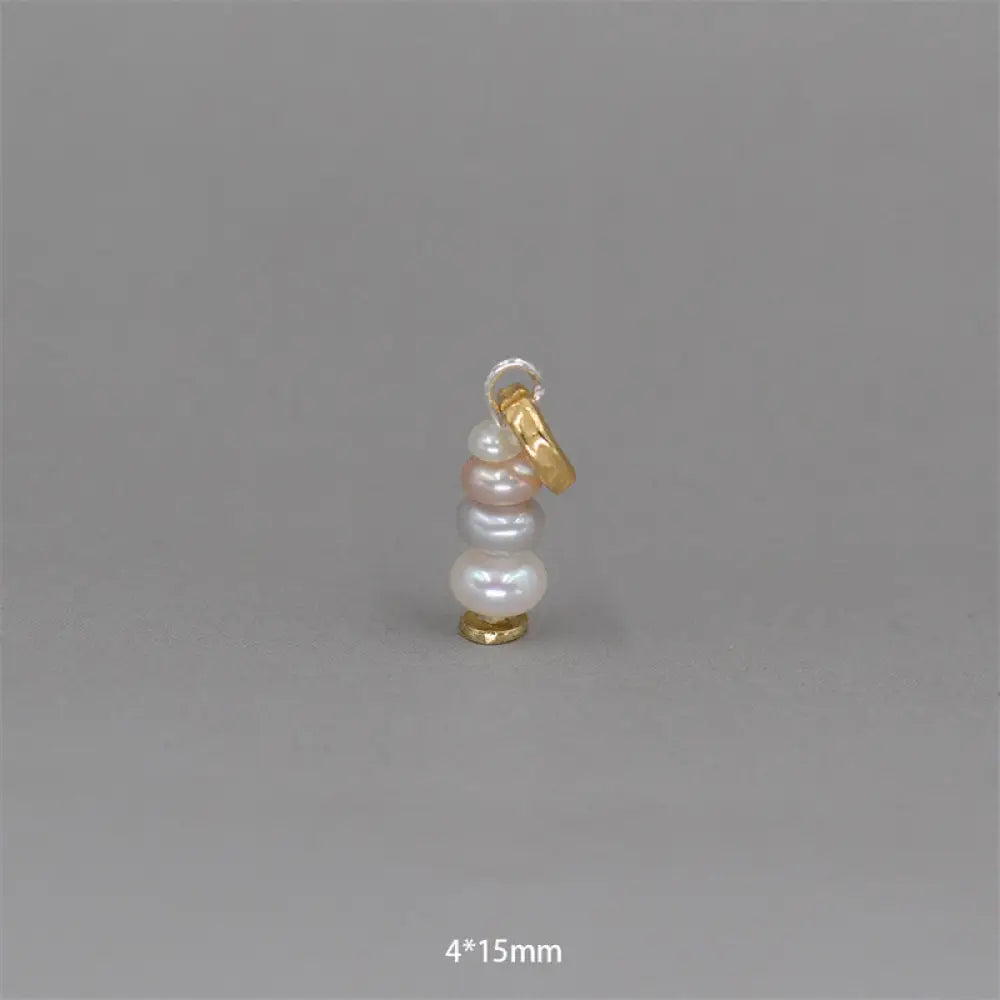 Buddha Stones Zen Cairn Labradorite Various Crystals Calm Pendant Necklace - BWOOOH - Pearl&amp;925 Sterling Silver Pendant