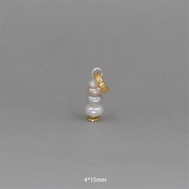 Buddha Stones Zen Cairn Labradorite Various Crystals Calm Pendant Necklace - BWOOOH - Pearl&amp;925 Sterling Silver Pendant