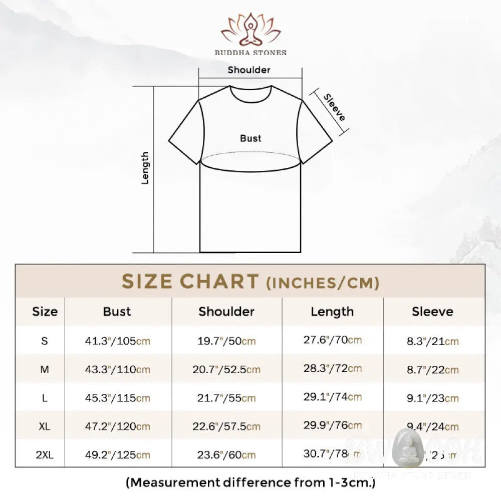 Buddha Stones Zen Circles Cotton Tee T-shirt - T-Shirts