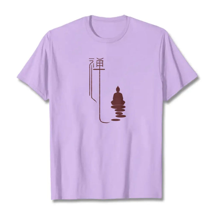 Buddha Stones Zen Buddha Tee T-shirt - Plum / S - T-Shirts