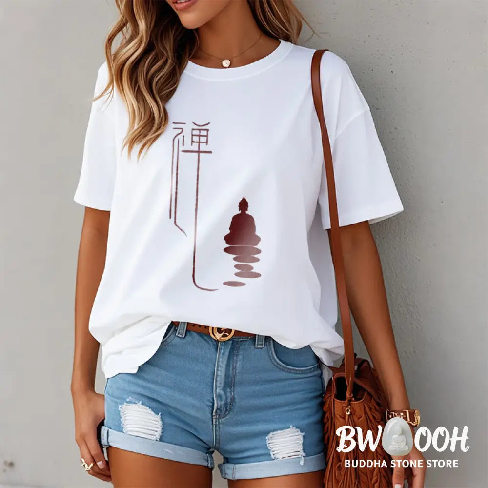Buddha Stones Zen Buddha Tee T-shirt - T-Shirts
