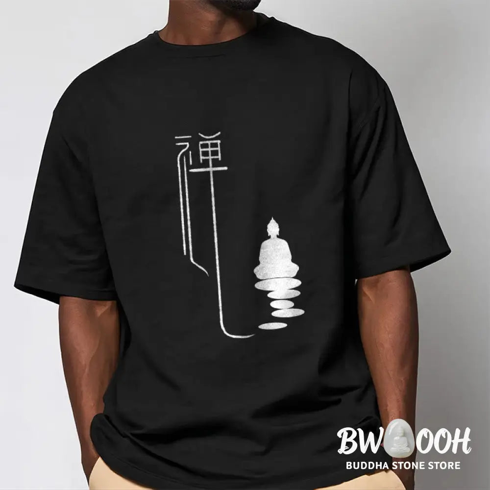 Buddha Stones Zen Buddha Tee T-shirt - T-Shirts