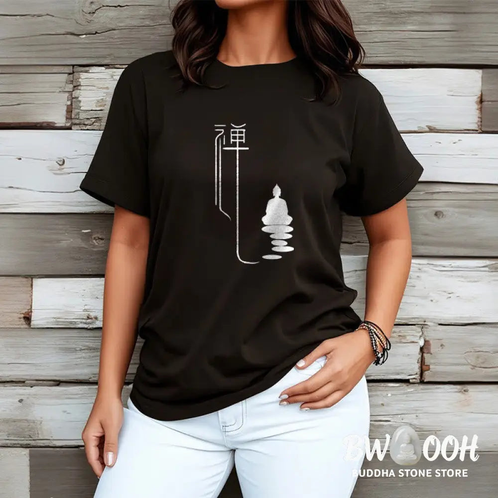 Buddha Stones Zen Buddha Tee T-shirt - T-Shirts