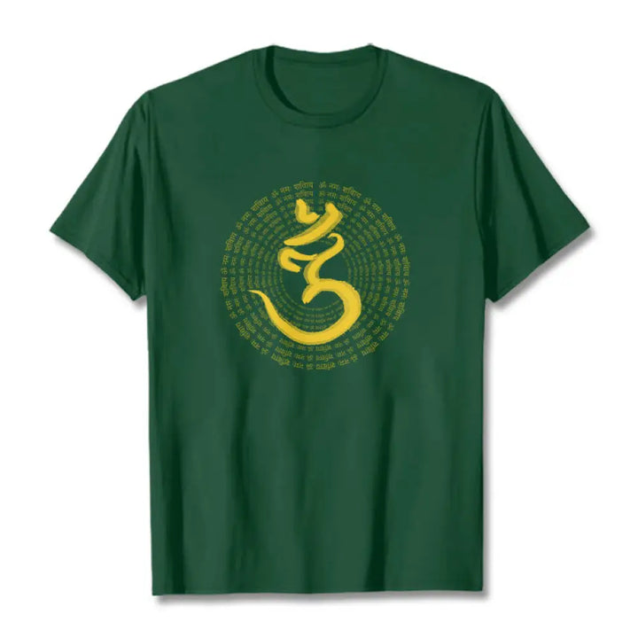BWOOOH printed yoga pants - 108 OM NAMAH SHIVAYA Mantra Sanskrit Tee
