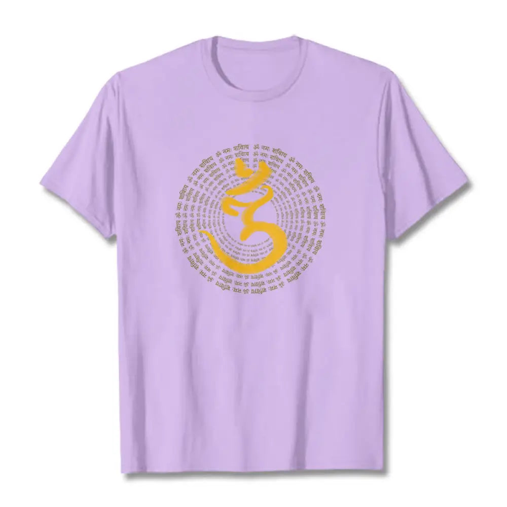 BWOOOH 108 OM NAMAH SHIVAYA Mantra Sanskrit Tee T-shirt - Plum / S - T-Shirts