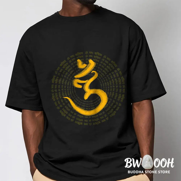 BWOOOH 108 OM NAMAH SHIVAYA Mantra Sanskrit Tee T-shirt - T-Shirts