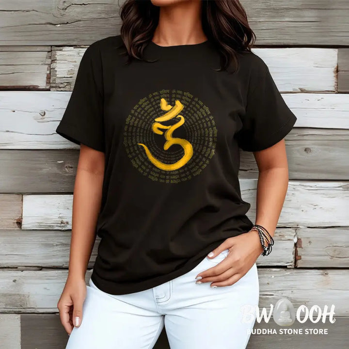 BWOOOH 108 OM NAMAH SHIVAYA Mantra Sanskrit Tee T-shirt - T-Shirts