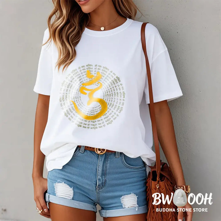 BWOOOH 108 OM NAMAH SHIVAYA Mantra Sanskrit Tee T-shirt - T-Shirts