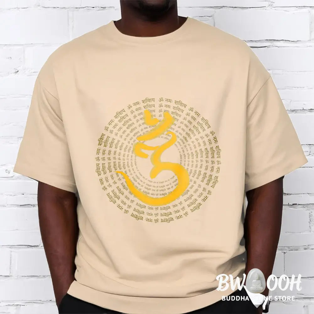 BWOOOH 108 OM NAMAH SHIVAYA Mantra Sanskrit Tee T-shirt - T-Shirts