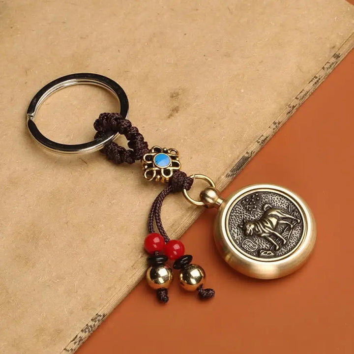 BWOOOH 12 Chinese Zodiac Blessing Wealth Fortune Keychain - Dog - Key Chain