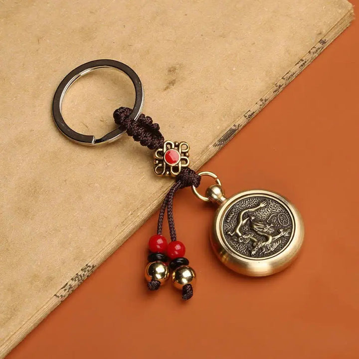 BWOOOH 12 Chinese Zodiac Blessing Wealth Fortune Keychain - Dragon - Key Chain