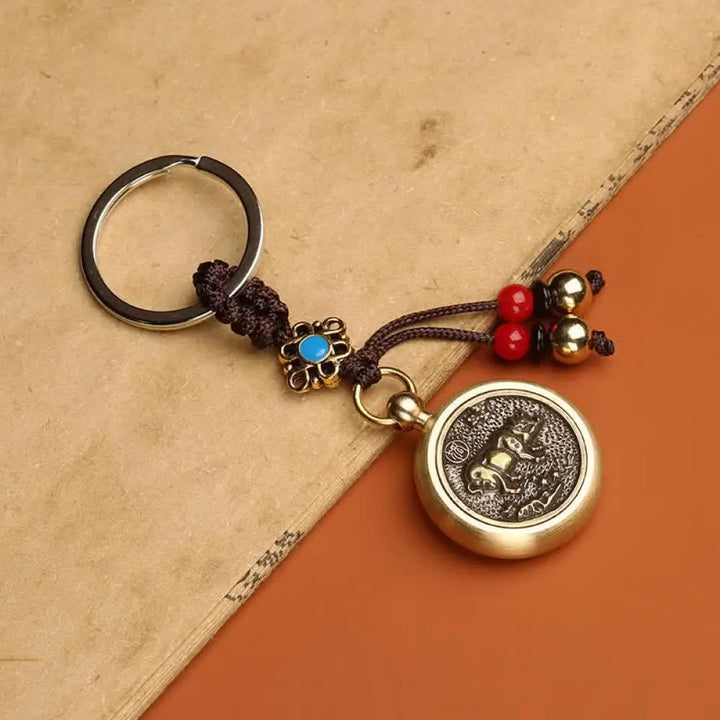 BWOOOH 12 Chinese Zodiac Blessing Wealth Fortune Keychain - Pig - Key Chain