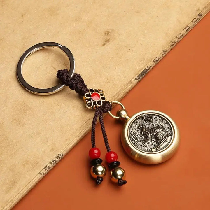BWOOOH 12 Chinese Zodiac Blessing Wealth Fortune Keychain - Rat - Key Chain