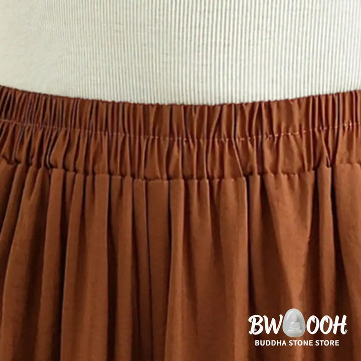BWOOOH 2pcs Casual Women’s Stand Collar Shirt Loose Pants Meditation Clothing Set - Women’s Meditation Cloth