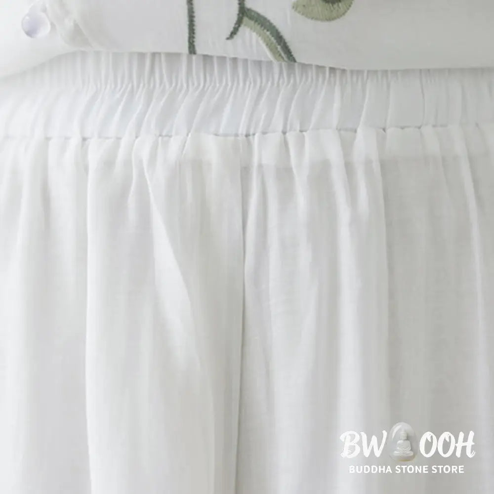 BWOOOH 2Pcs Flower Embroidery Short Sleeve Tee T-shirt Wide Leg Pants Set - 2-Piece Outfit