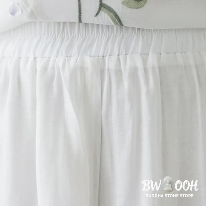 BWOOOH 2Pcs Flower Embroidery Short Sleeve Tee T-shirt Wide Leg Pants Set - 2-Piece Outfit