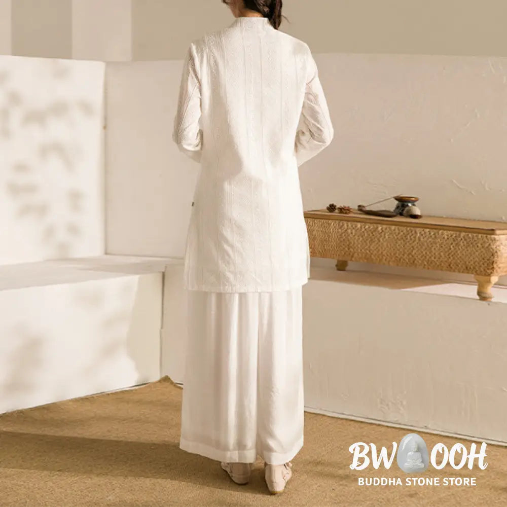 BWOOOH 2Pcs Long Sleeve Yoga Clothing Meditation Clothing Top Pants Women’s Set - Clothes