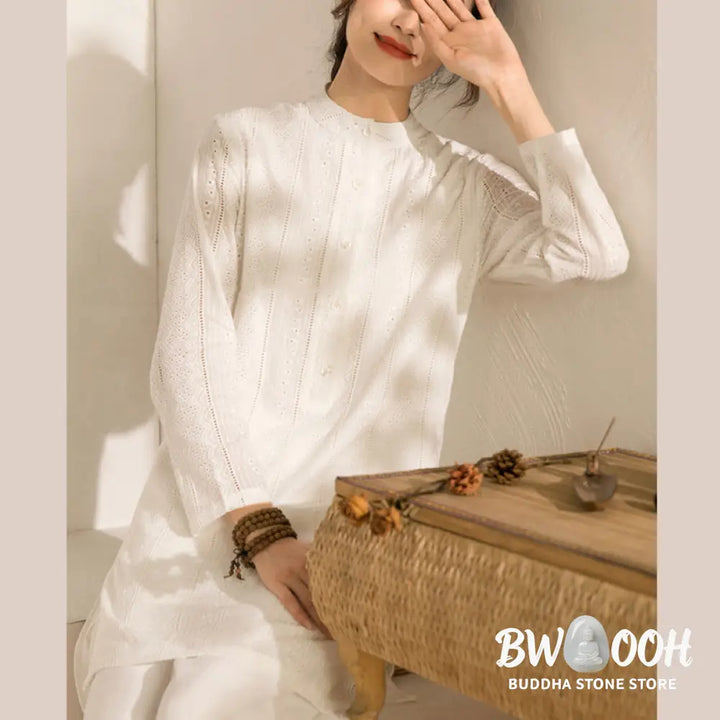 BWOOOH 2Pcs Long Sleeve Yoga Clothing Meditation Clothing Top Pants Women’s Set - Clothes