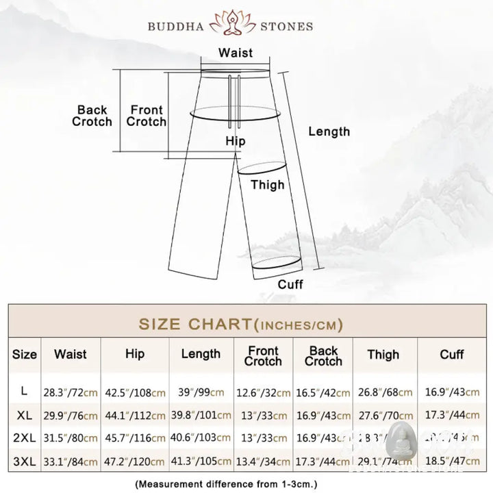 BWOOOH 2Pcs Men’s Tang Suit Koi Fish Pattern Frog-Button Long Sleeve Shirt Pants Set - Men’s Meditation Cloth
