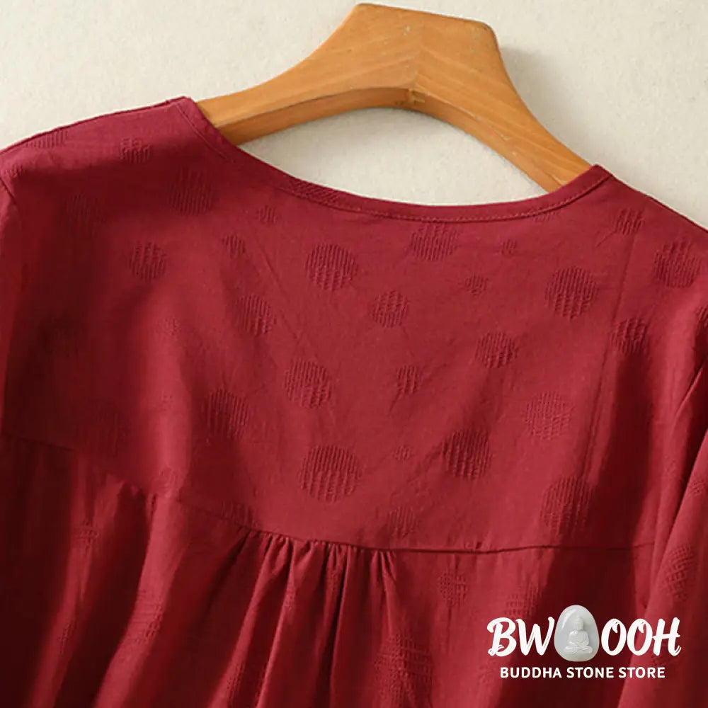 BWOOOH 2pcs Plain Women’s Short Sleeve Shirt Harem Pants Meditation Clothing Set - Women’s Meditation Cloth