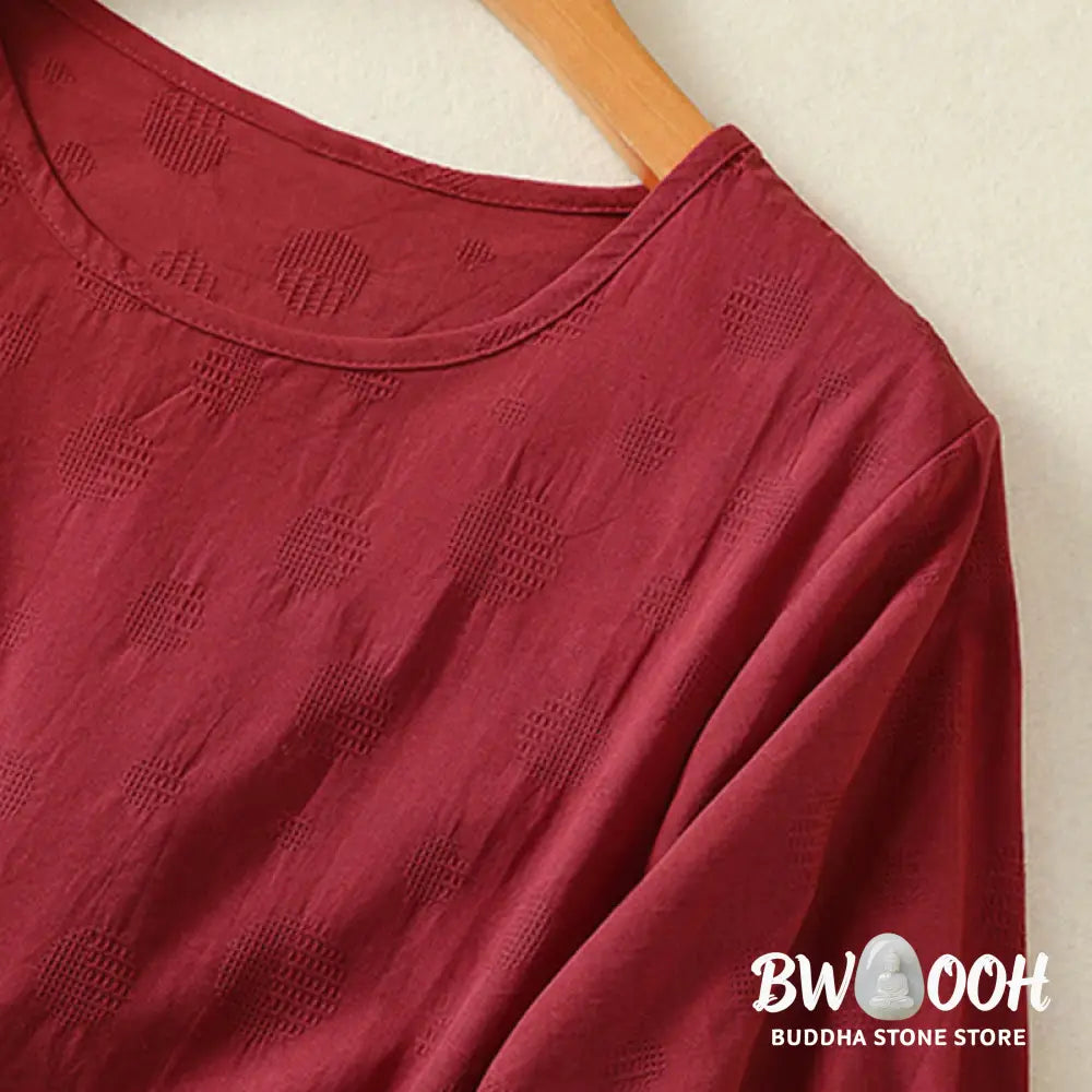 BWOOOH 2pcs Plain Women’s Short Sleeve Shirt Harem Pants Meditation Clothing Set - Women’s Meditation Cloth