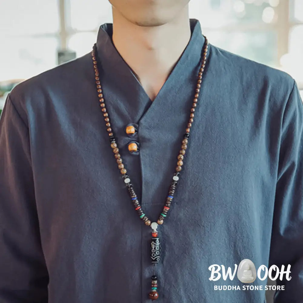 BWOOOH 2Pcs Shirt Ankle-Length Pants With Pockets Men’s Meditation Cloth Set - Men’s Meditation Cloth