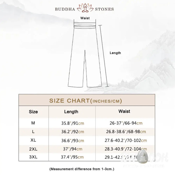 BWOOOH 2Pcs Three Quarter Sleeve Long Sleeve Shirt Wide Leg Pants Meditation Cotton Linen Clothing Women’s Set