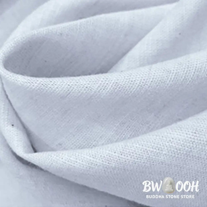 BWOOOH 2Pcs V-neck Embroidery Yoga Clothing Zen Meditation Cotton Linen Top Pants Women’s Set - Clothes