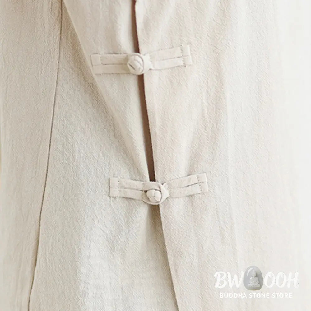 BWOOOH 2Pcs V-Neck Long Sleeve Shirt Wide Leg Pants Zen Meditation Women’s Set - Women’s Meditation Cloth