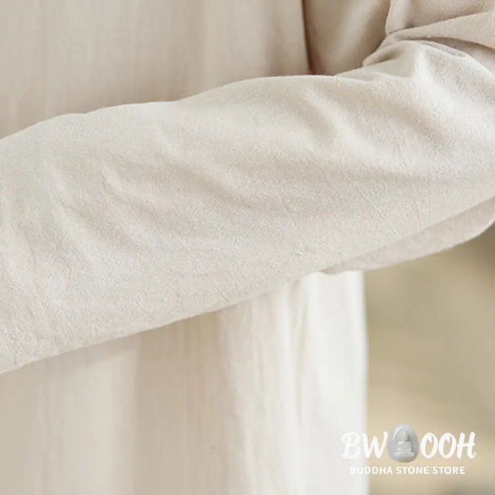 BWOOOH 2Pcs V-Neck Long Sleeve Shirt Wide Leg Pants Zen Meditation Women’s Set - Women’s Meditation Cloth