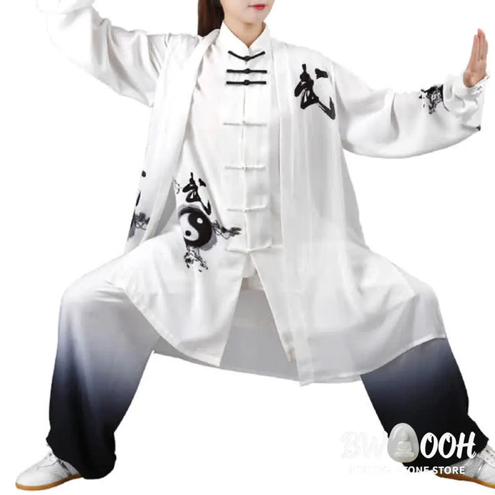 BWOOOH 3Pcs Yin Yang Tree Tai Chi Spiritual Zen Practice Meditation Prayer Uniform Unisex Clothing Set - Clothes