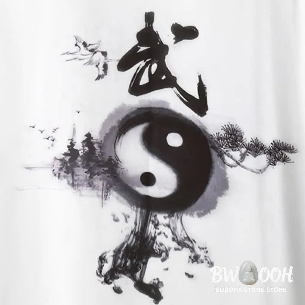 BWOOOH 3Pcs Yin Yang Tree Tai Chi Spiritual Zen Practice Meditation Prayer Uniform Unisex Clothing Set - Clothes