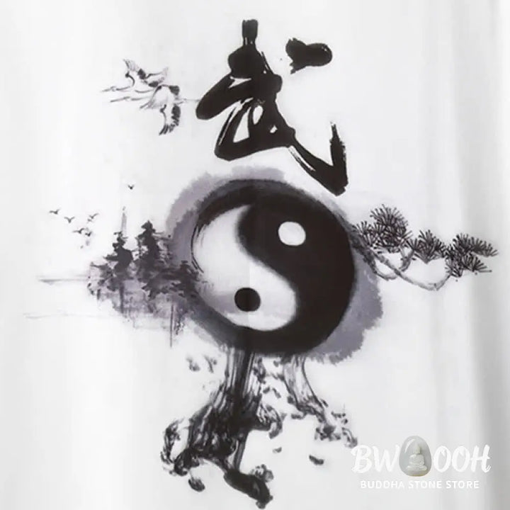 BWOOOH 3Pcs Yin Yang Tree Tai Chi Spiritual Zen Practice Meditation Prayer Uniform Unisex Clothing Set - Clothes