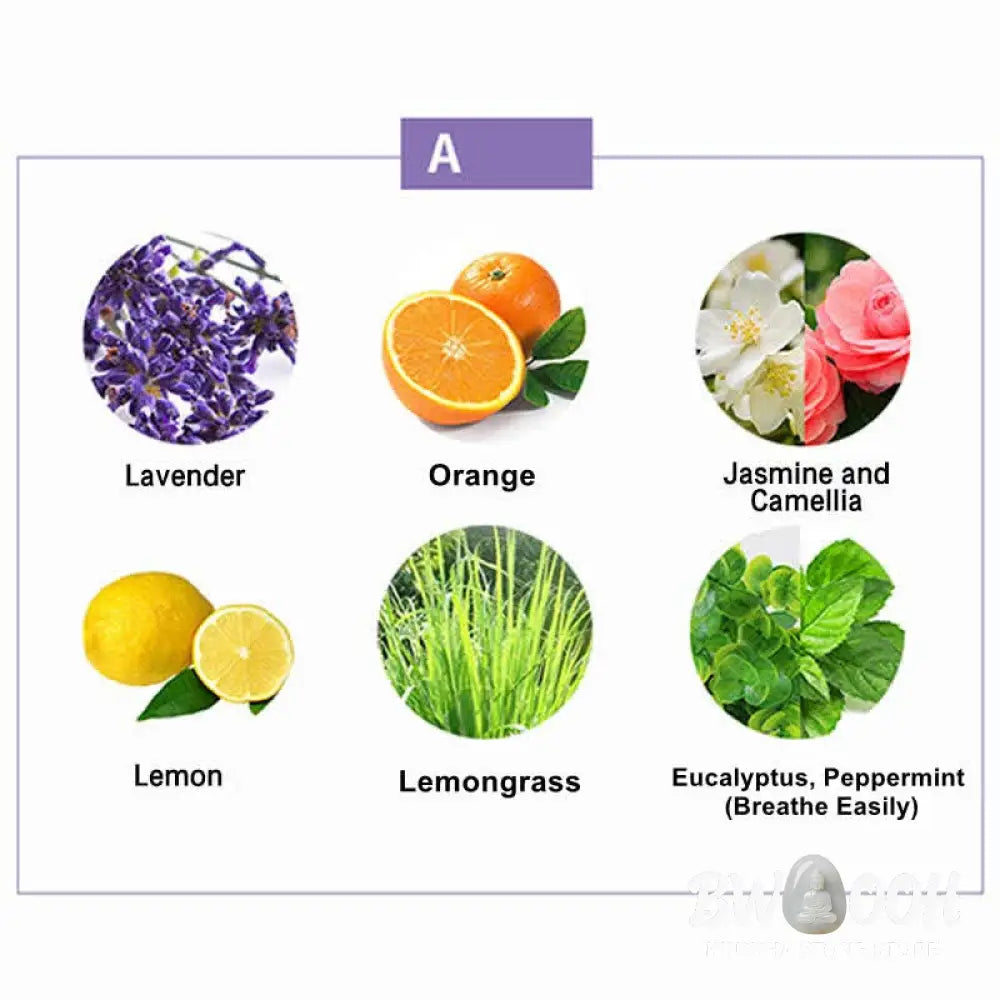 BWOOOH 6Pcs Lavender Orange Jasmine Lemongrass Soothing Aromatherapy Healing Essential Oils Set - Essential Oil