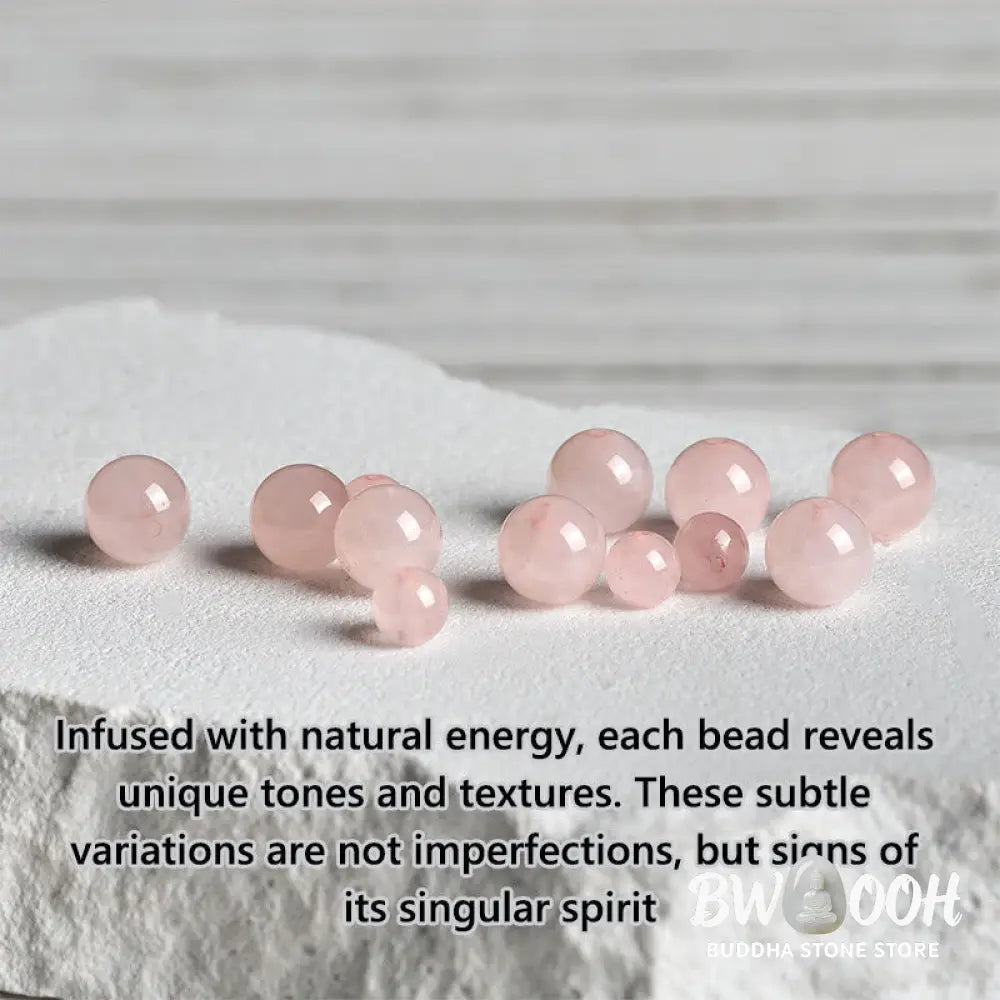 BWOOOH 925 Sterling Silver Lotus Design Natural Pink Crystal Soothing Bracelet - Bracelet