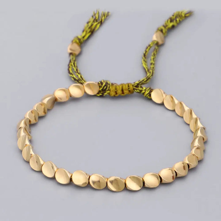 Bwoooh Buddha Stones FREE Today: Balance Energy Healing Luck Bracelet - Green rope - FREE