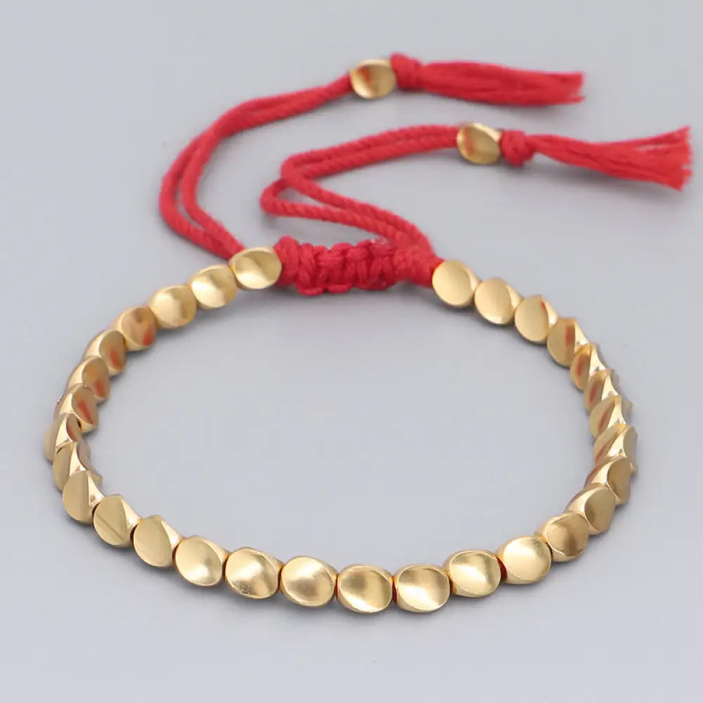 Bwoooh Buddha Stones FREE Today: Balance Energy Healing Luck Bracelet - Red rope - FREE