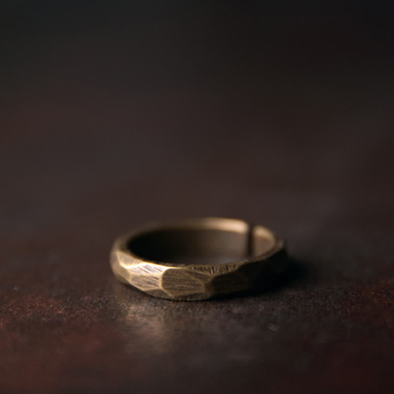 BWOOOH Tibetan Simple Design Copper Wealth Ring